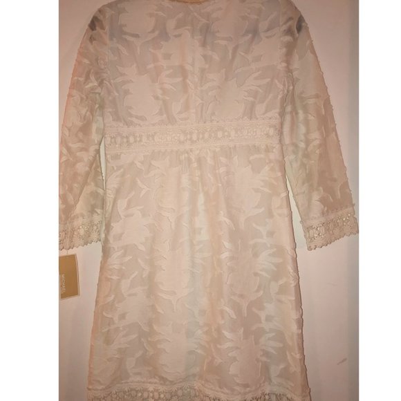 White Embroidered Micheal Kors Dress.NWT - Picture 2 of 6